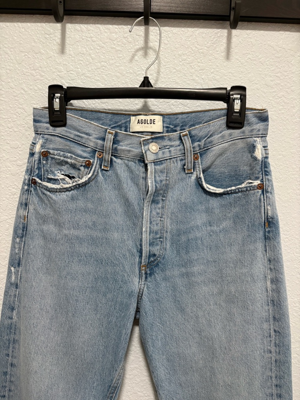 Agolde 90’s Mid Rise Loose Fit Jeans Snapshot Sz25 Good Condition firm price - Picture 7 of 12